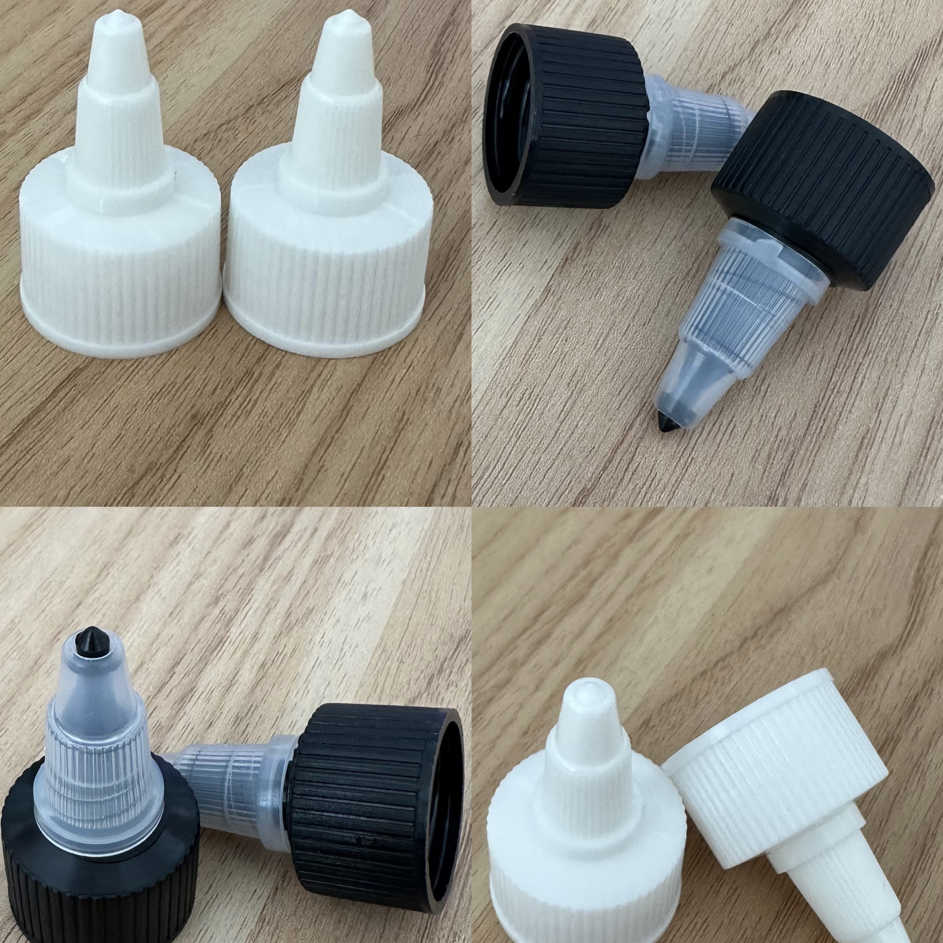 Customized Color Fast Delivery 24/410 Ribbed Screw Tip Cap for Glue Gel Bottle