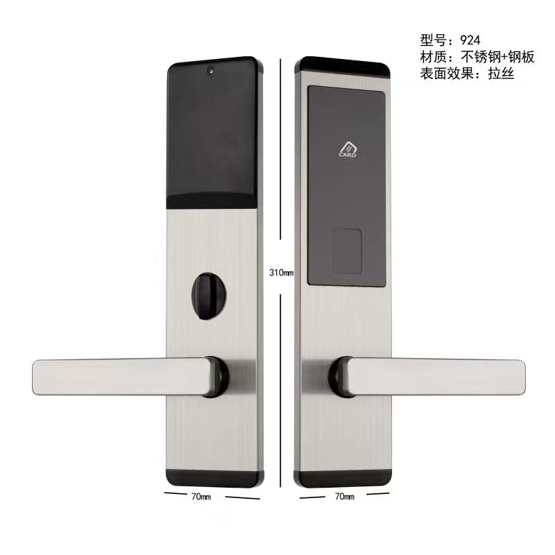Black TTLock Hotel Smart Door Locks Password Electronic Hotel Door Locks