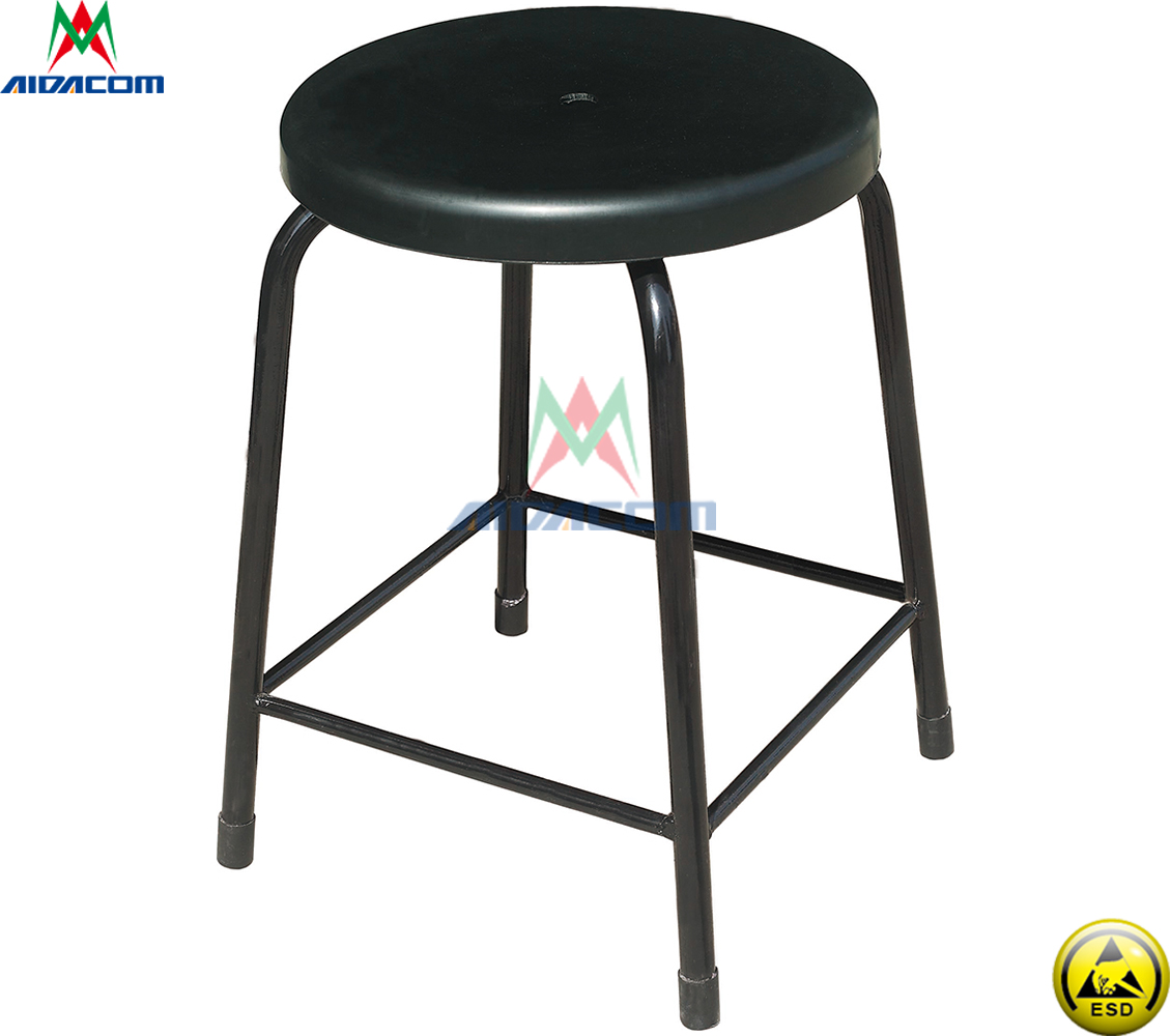 65cm Depth 100mm stroke 10e6 ESD Antistatic Stool