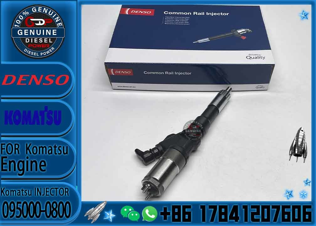 Diesel Fuel Common Rail Injector 095000-1211 6156-11-3300 095000-1210 095000-0800 095000-0801 for Komat-su PC400-7 PC450