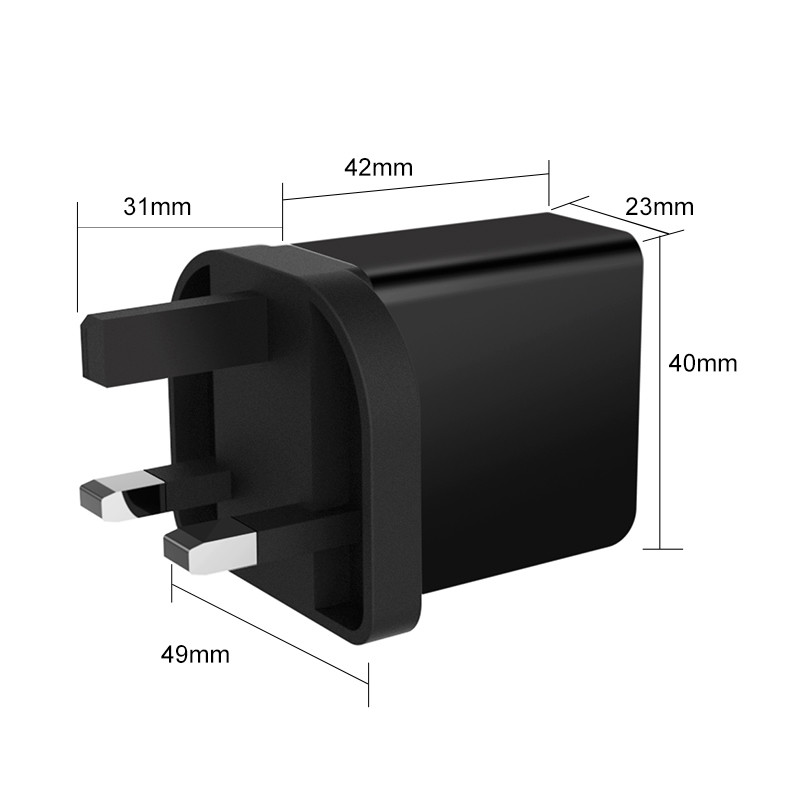 CE RoHS 18W Quick Charge 3.0 Wall Cell Phone Charger Adapter