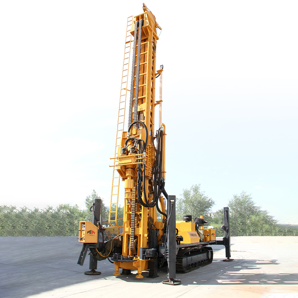 CWD2600 Deep Borewell Crawler Drilling Rig Fully Hydraulic System JCDRILL