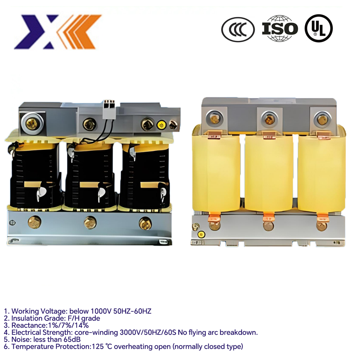 Shunt Reactors For Home Appliance D/C 380V/400V/660V/690V and Can Be Customized Low Loss