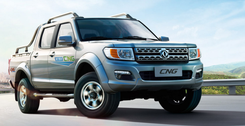 DONGFENG CNG Pickup Truck/ZG24 Engine/4WD, CNG, 2.4L, Euro IV, Cargo size: 1395*1390*430mm