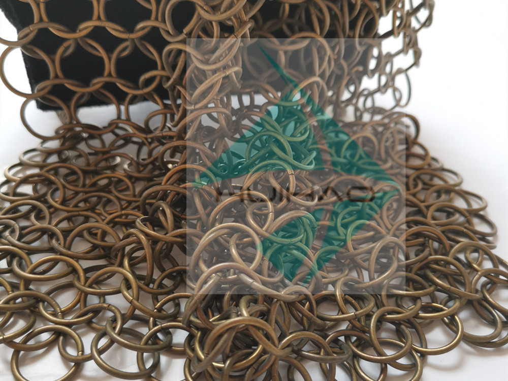 Round Ring Chainmail weave 1.2mm X 12mm Metal Ring Mesh Space Dividers