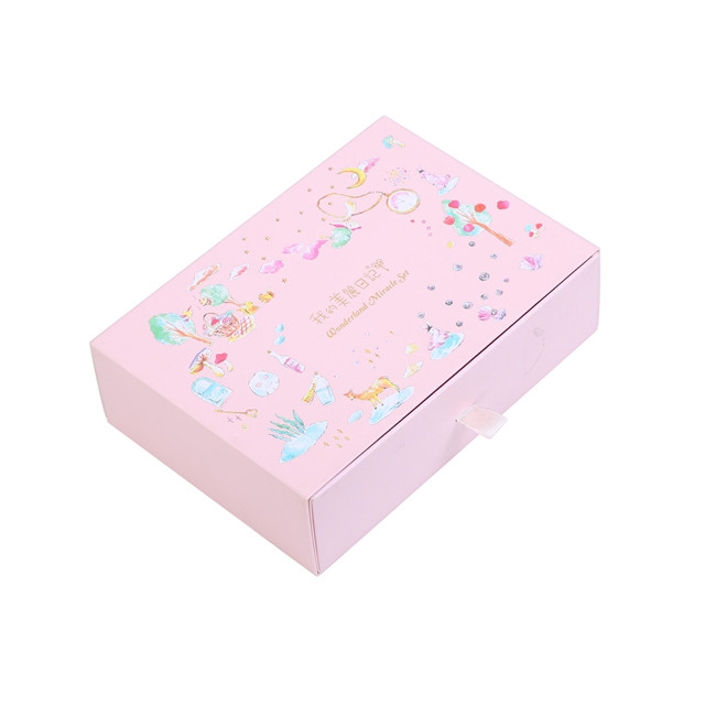 Custom Logo Printing Sliding Drawer Skin Care Cosmetic Facial Mask Packaging Paper Box With Tray