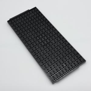  Customized Standard JEDEC Tray Matrix Trays With Pocket Size 9.9*6*1.57mm Black ESD MPPO Material Tray Manufactures