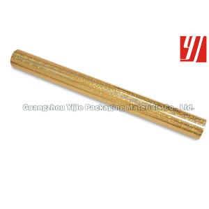 China Golden 0.64m*180m Laser Foil Roll For OPP Laminated Papers on sale