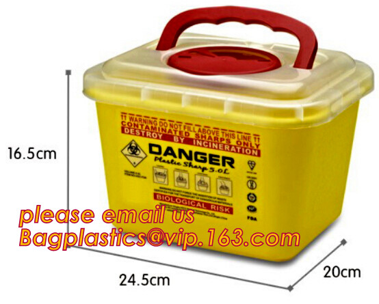 Disposal sharp container for store and dispose of medical waste,Cheap Disposable Plastic Medical Sharp Safe Container 1L
