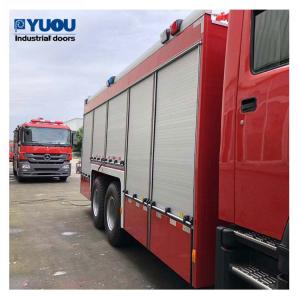 China Customized Aluminum Roll Up Doors Shutter Vertical Polyurethane Foam For Fire Engine on sale