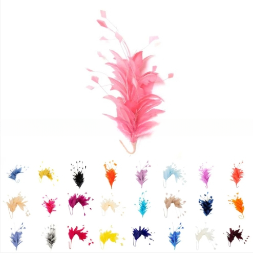 FEDEX Shipping for Millinery Supplies Stripped Goose Feather Flower Mount