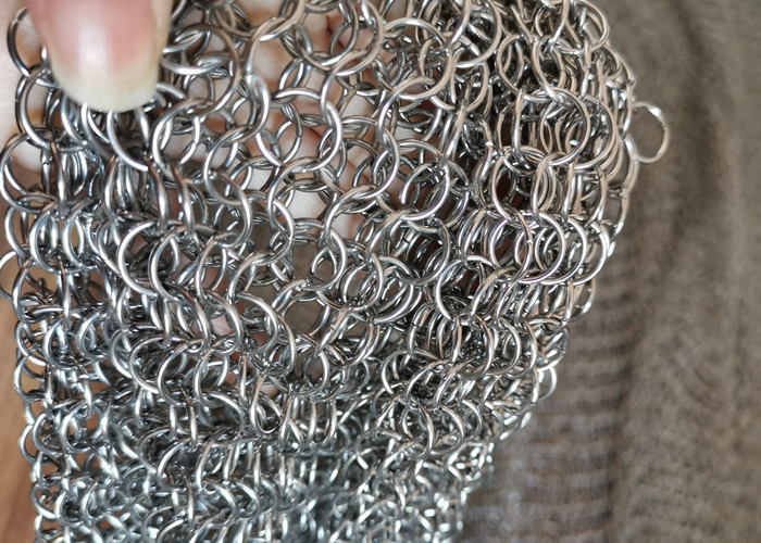 Weave Type Carton Steel Round Ring Mesh Chainmail Ring Belt For Decoration Ceiling Lights
