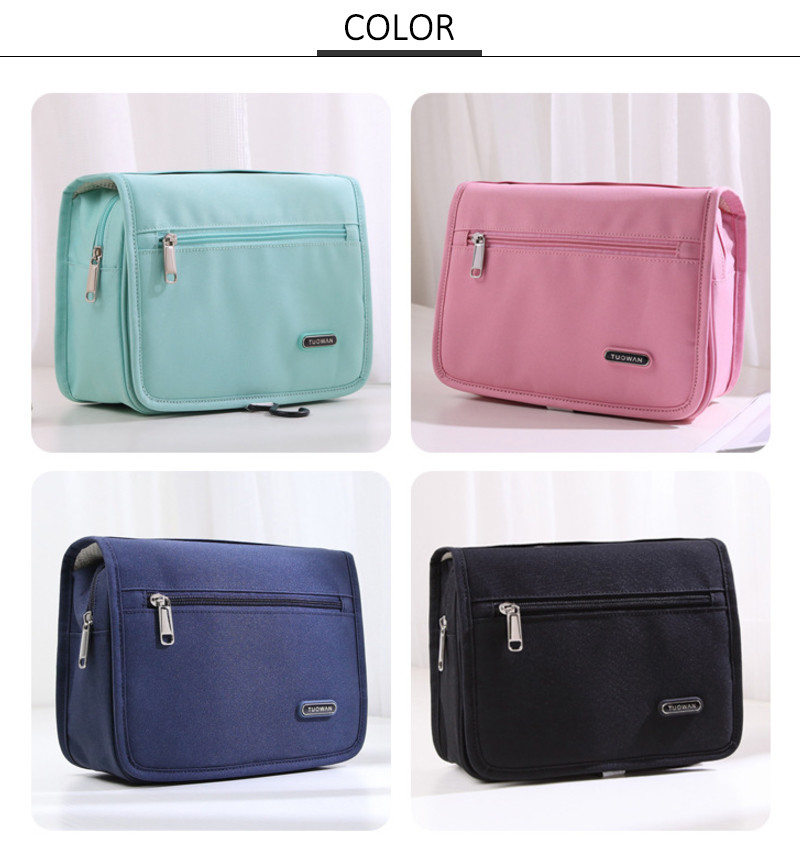 Lightweight Polyester Hanging Toiletry Travel Bag For Women