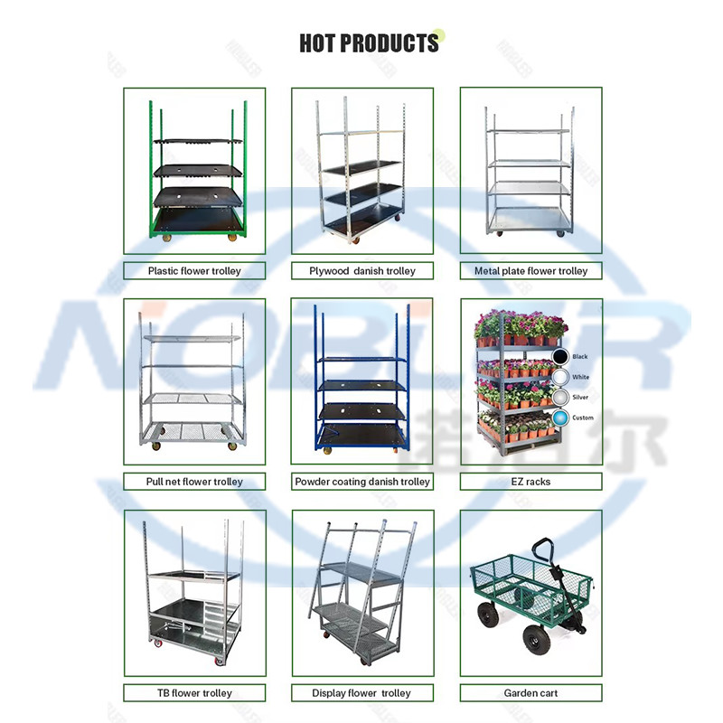 Strong Load Capacity Metal Mesh danish trolley Easy Assemble Waterproof