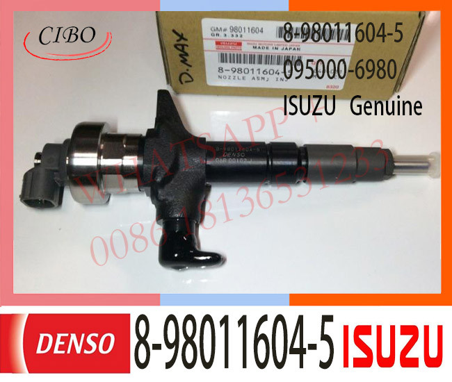 8-98011604-5 ISUZU Fuel injector 8-98011604-1 095000-6980 4JJ1 Dmax 3.0L