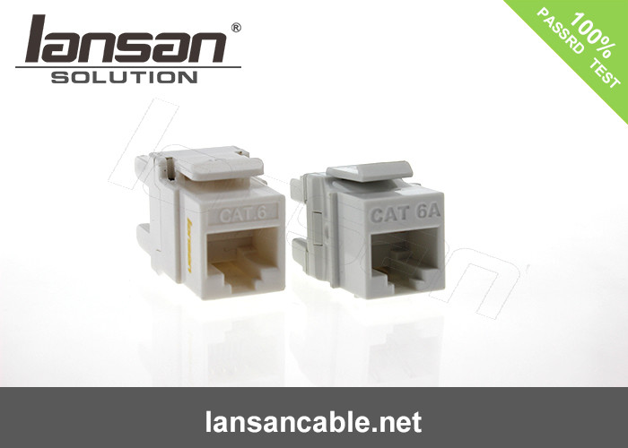 Zinc Alloy Nickel Free Rj45 Cat6a Keystone Jack FTP Shielded