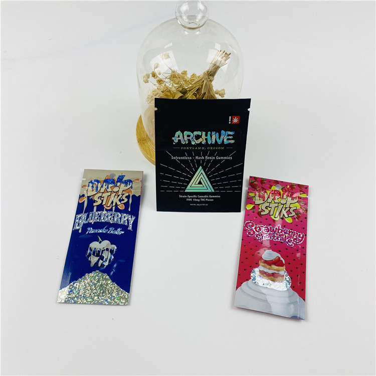 500mg Digital Printing Packaging Mylar Candy Bags Weed Gummy Bear Edible Packaging Bag