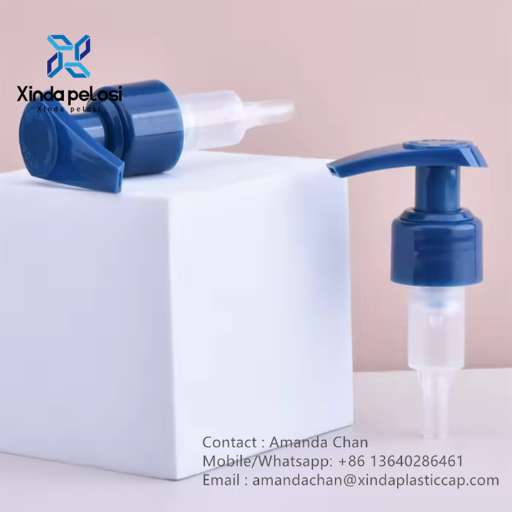 Plastic Shower Gel Lotion Dispenser Pump Left Right Locked Pump For Bottle