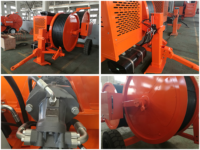 Hydraulic Tensioner Underground Cable Pulling Equipment Max Intermittent Pull 70kN
