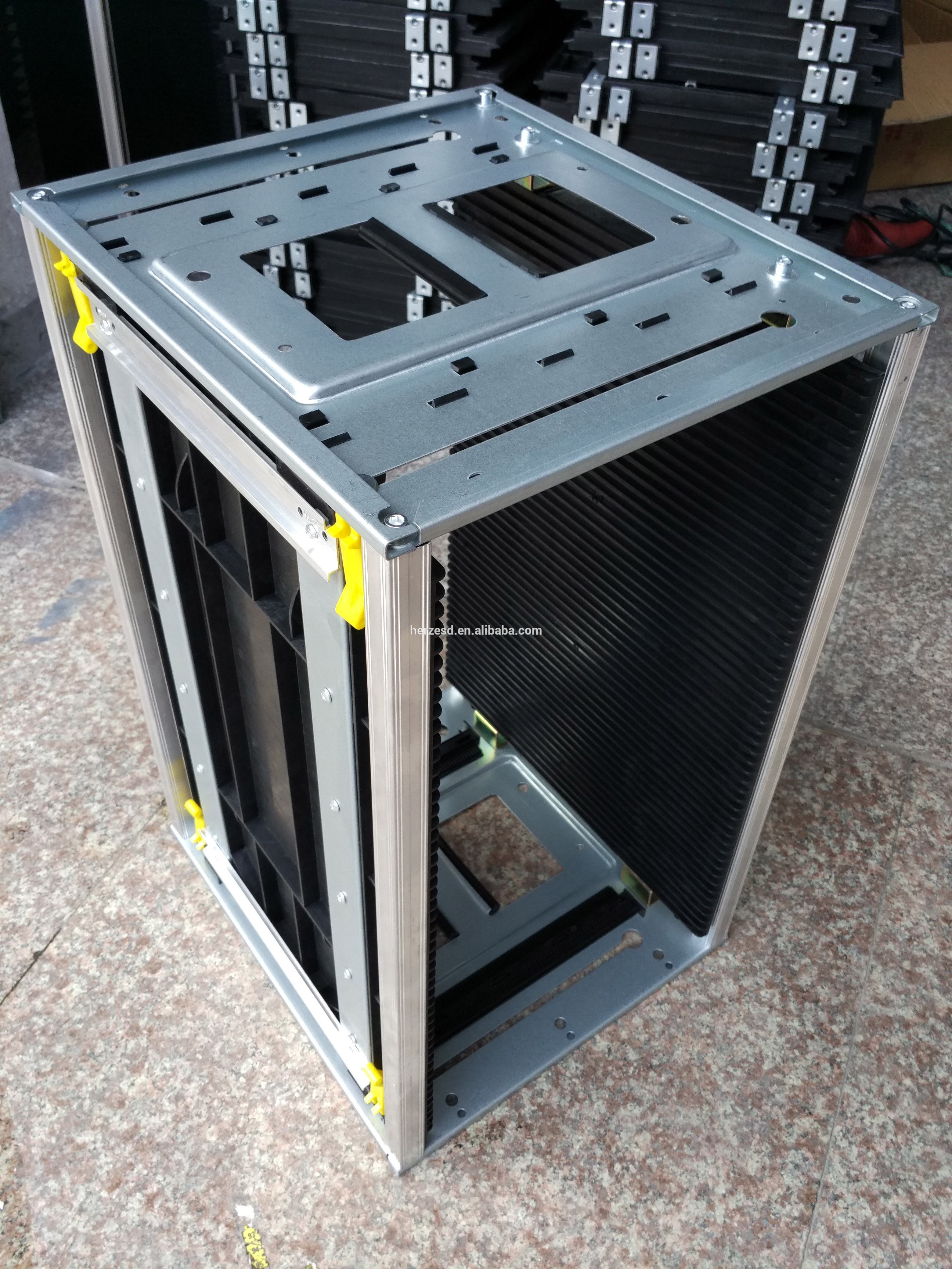 SGS Foldable 80-250mm PCB Magazine Industrial Rack Shelving