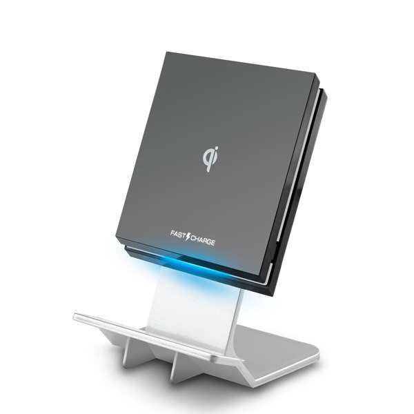 10W Adjustable Qi Wireless Charging Stand 205KHz For Mobile Phone
