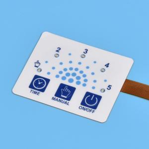  Rim Embossing Shape LED Membrane Switch with Customized Design and 4oz To 8oz Operating Force Manufactures