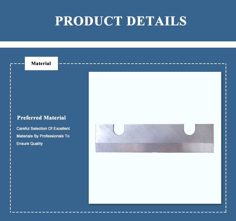Flat Cutting Edge for PE Adhensive Tape Cut off Knife