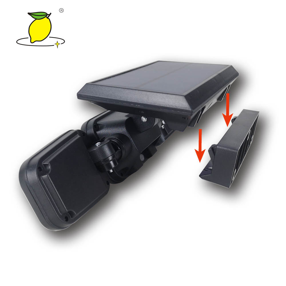 Li-Ion 2400mAh Solar Led Wall Light Motion Sensor For Garden