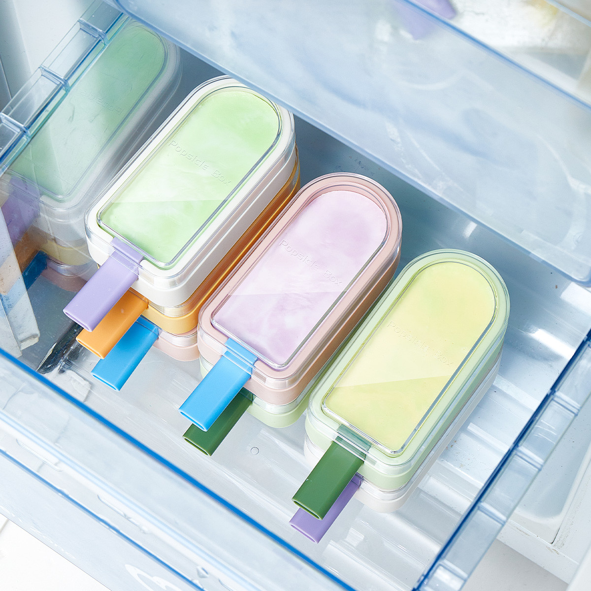 Reusable Easy Release Popsicle Mould Silicone Ice Pop Molds BPA Free Popsicle Mold