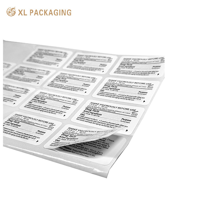 Lip Stick Paper Sticker Label Clear Waterproof Cosmetic Labels Private Label Sticker