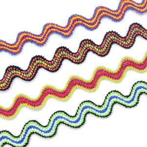  100% Polyester Zig Zag Rick Rack Trim 2cm Width Manufactures