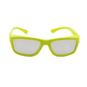  Yellow Plastic Frame Circular Polarization Lenses Reald 3D Polarized Glasses Manufactures