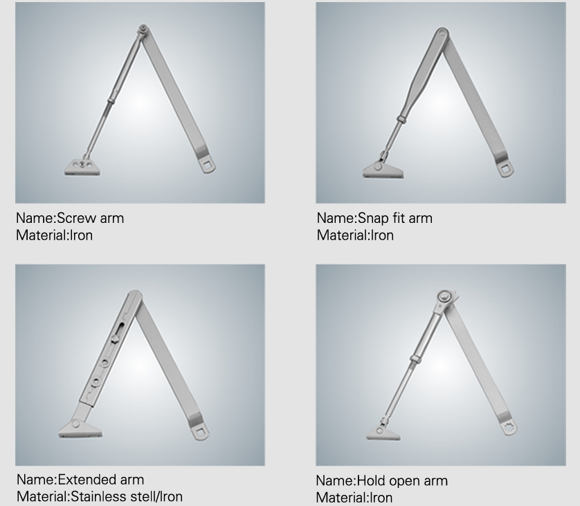 Automatic Adjusting Spring Loaded Door Closer 60KG 180° Max Opening Angle