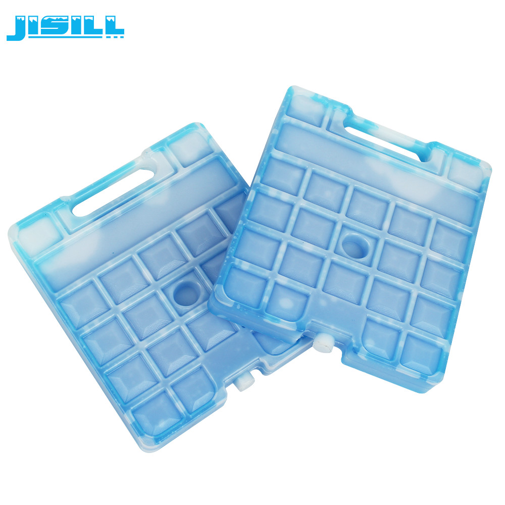 HDPE Large Reusable Cooler Ice Packs blue Gel Ice Block Food With Handle