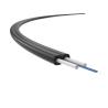 Buy cheap LSZH Flat Ftth Drop Fiber Optic Cable Single Mode Black from wholesalers