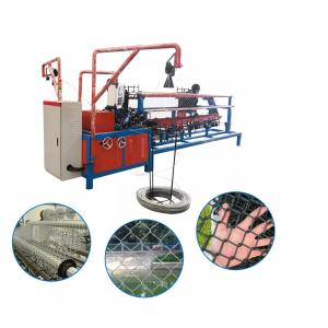 Automatic diamond wire mesh chain link fence making machine