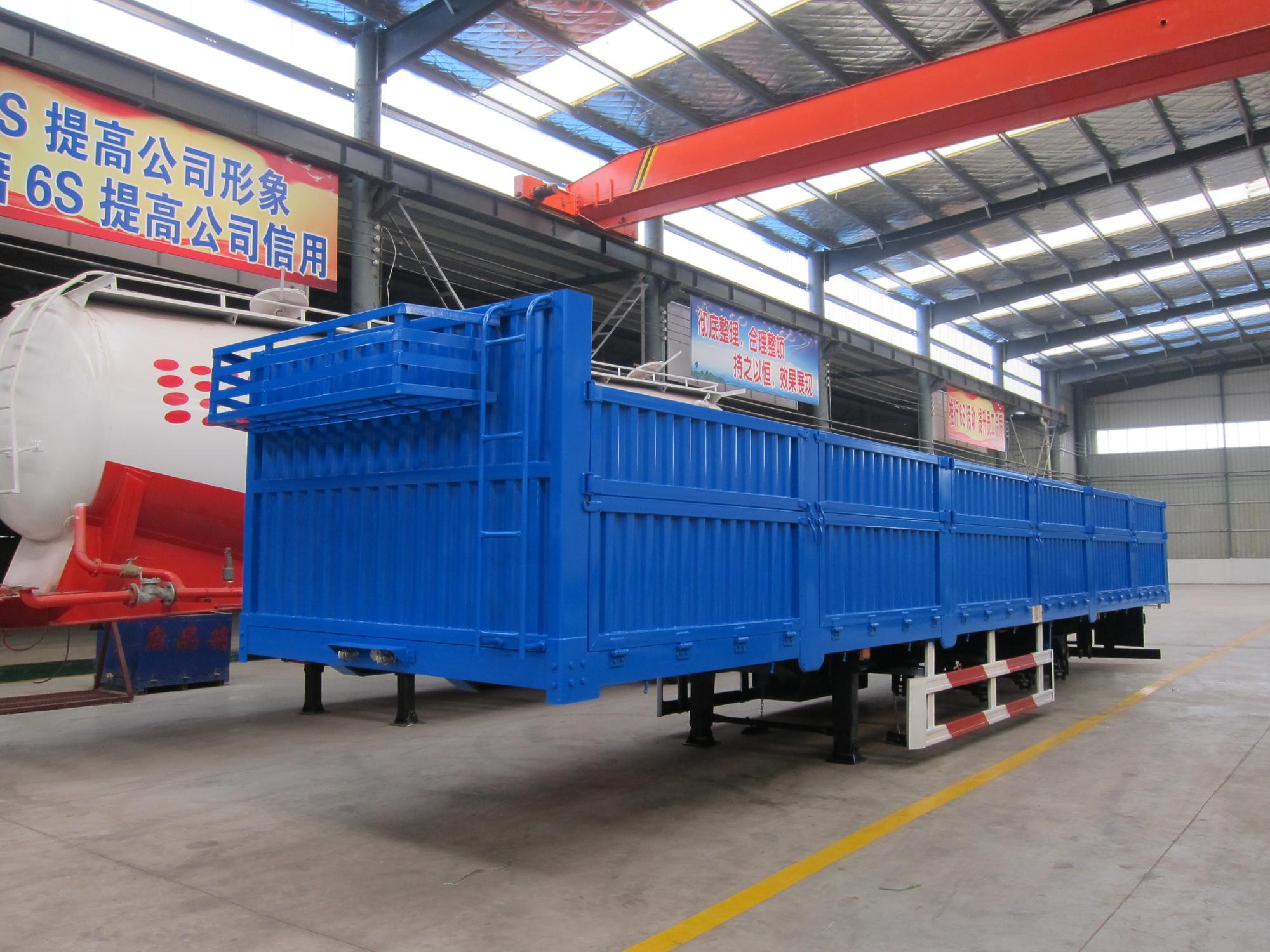 General Cargo Transport Semi Trailer with Exchangeable 2" King Pin and Fuwa Axle