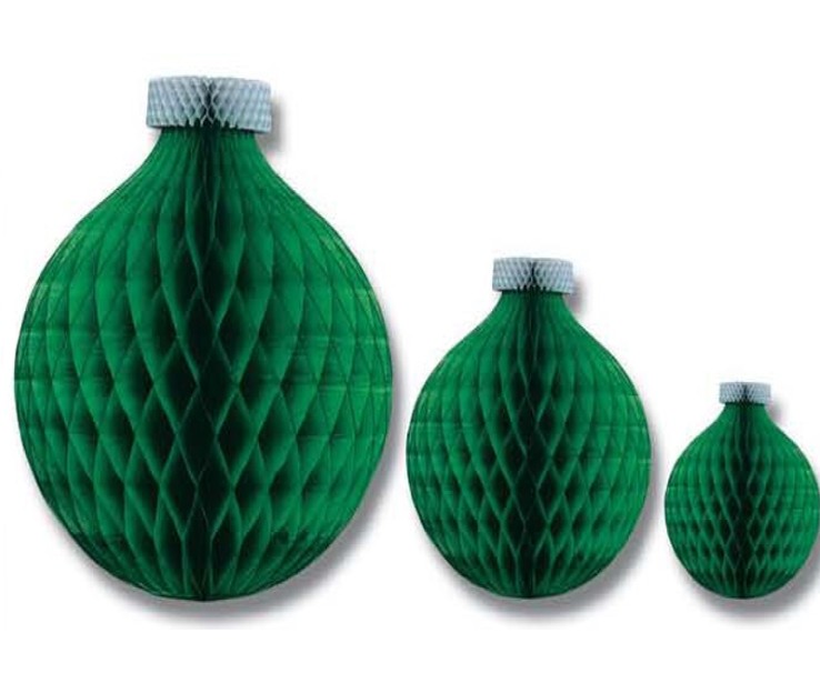 Paper apples, bananas and oranges