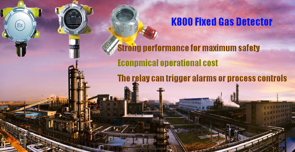 OEM K800 Fixed Gas Detector For Confined Space Industrial Production Safety