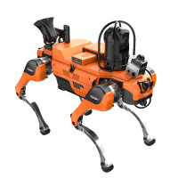 Quality Four Legged Fire Reconnaissance Robot Shout Lighting Warning Pickup for sale