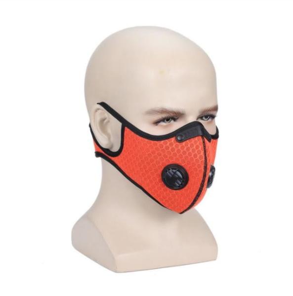 Quality Sport Mask with Exhalation Valves Carbon Filters Breathable Face mask for working out Running for sale
