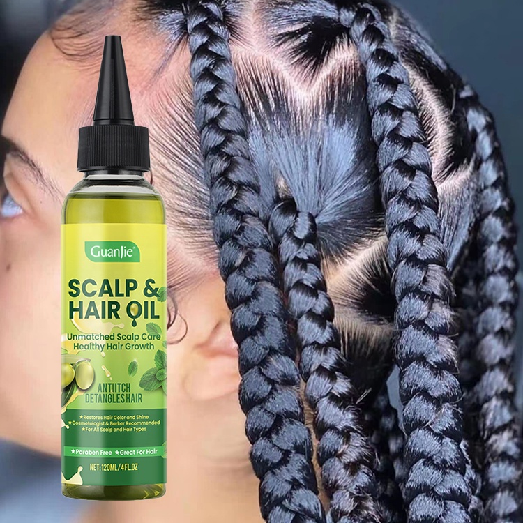 Private Label Olive Hair And Scalp Oil Refreshing Mint Formula