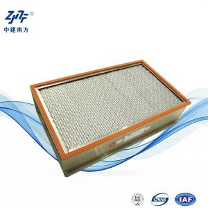 China Stainless Steel Industrial HEPA Filter High Temp Resistant For HVAC on sale