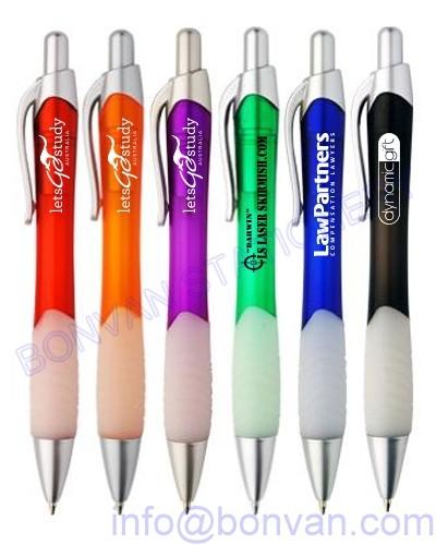 soft plastic pen,soft grip plastic pen,gripped promotional pen from china