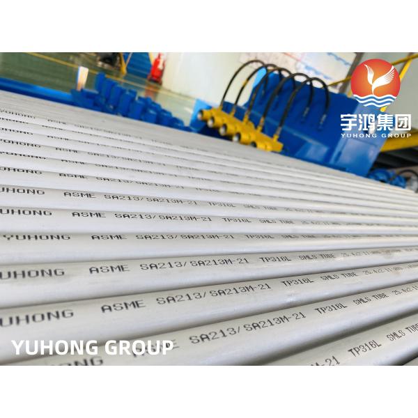Quality ASME SA213, ASTM A213 TP316L  3/4" 16 BWG  20 FT,  Heat Exchanger Tube, 100% Hydrostatic Test , 100% Eddy Current Test for sale