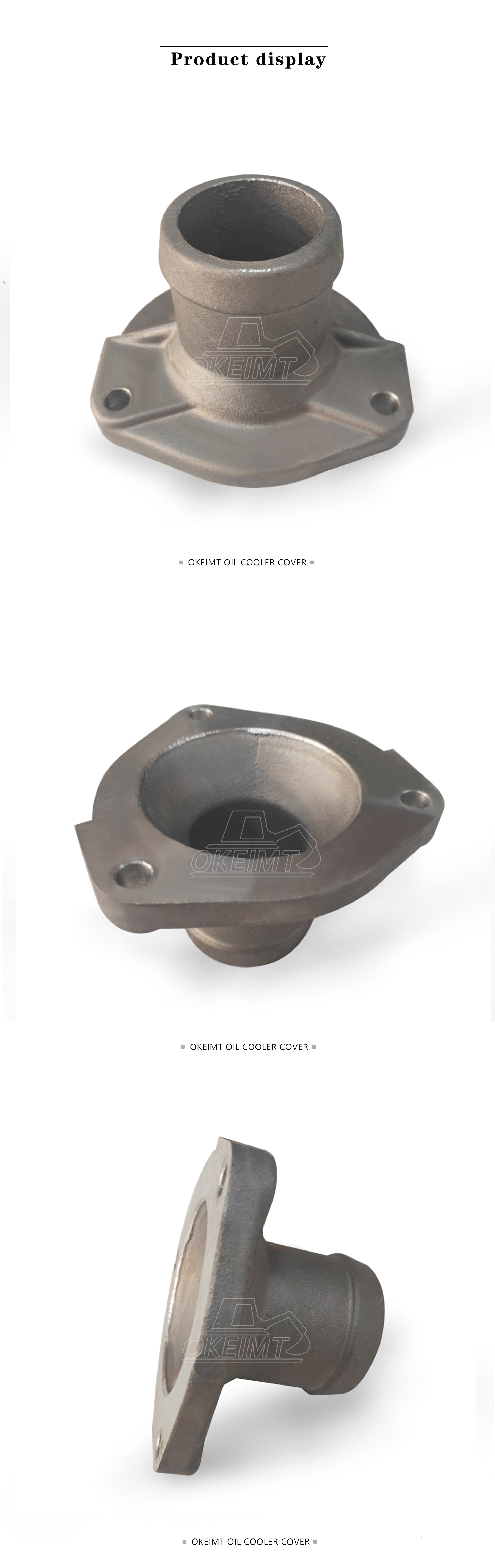Engine Thermostat Housing Cover Water Outlet Pipe 6D105