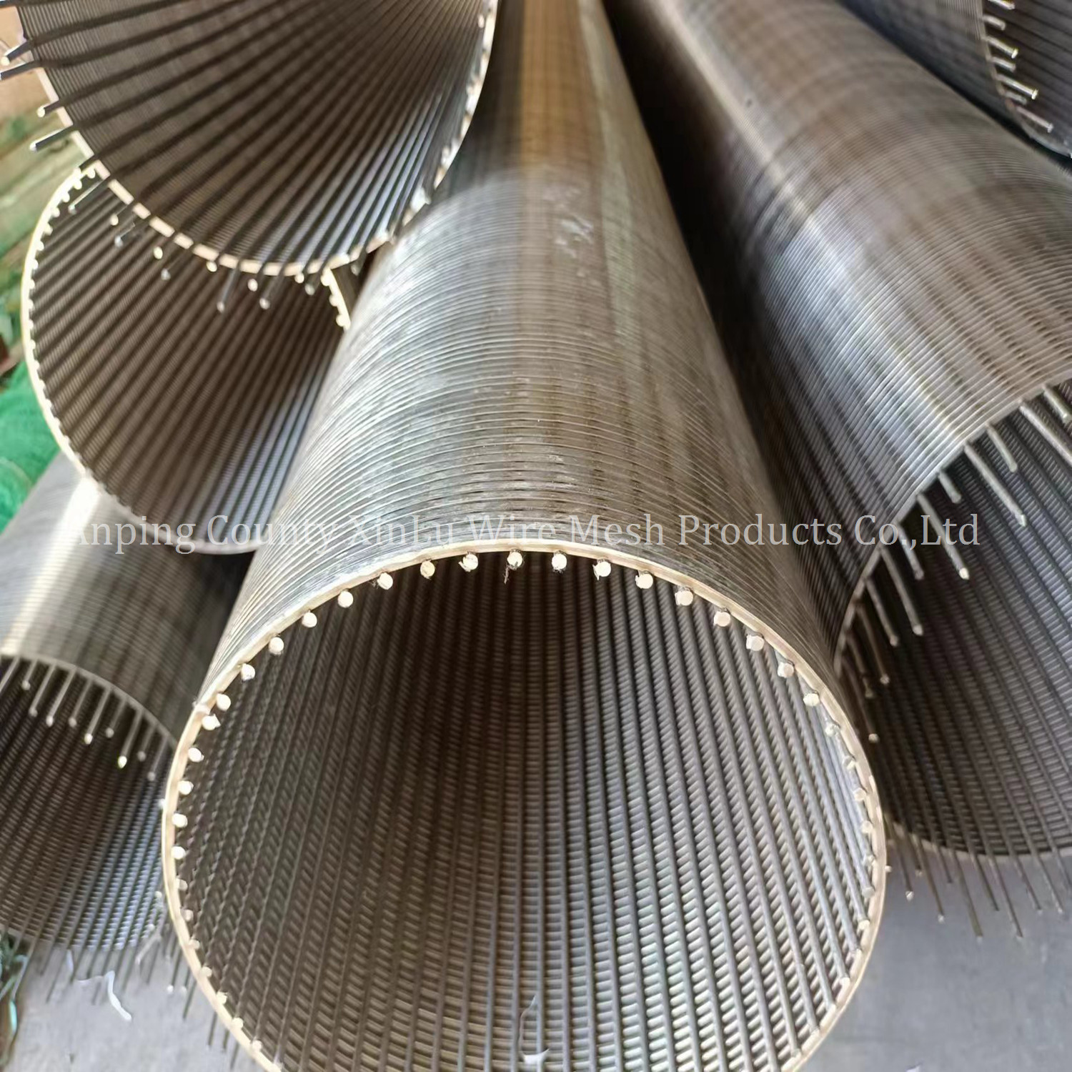 Stainless Steel 201 205 321 304 304L 316 316L Sand Control Wedge Wire Oil Well Screen Tube Strainer Pipe