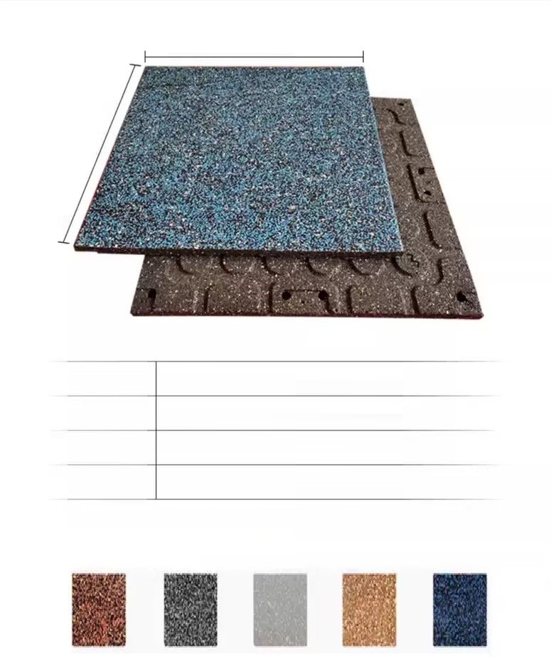 Custom Colors Sound Insulation Acoustic Rubber Matting For Indoor Playground