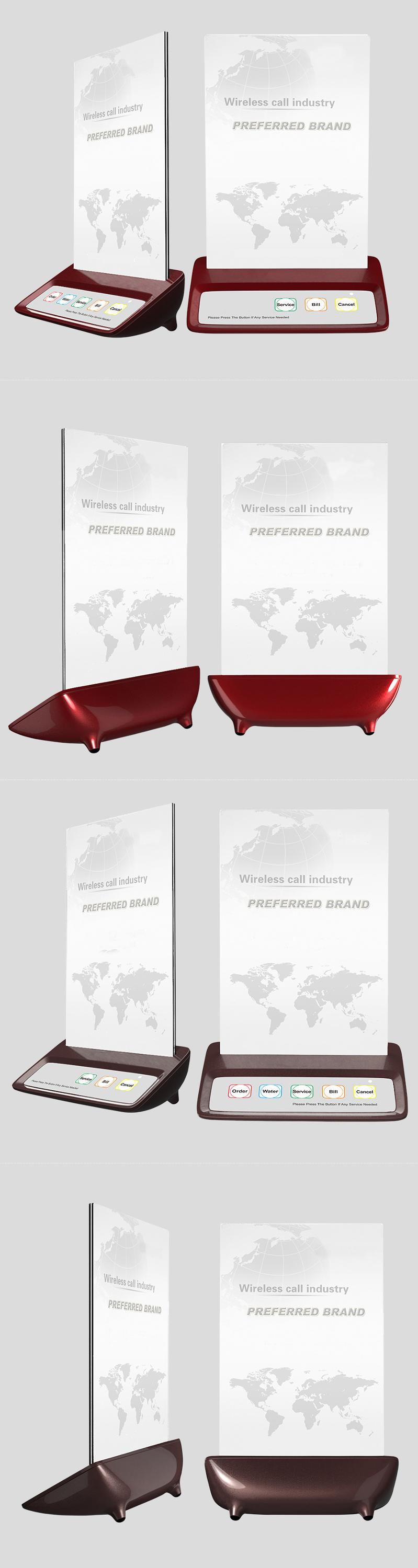 menu holder waiter call button for restaurants service/bill/cancel other key name customizable support customer logo