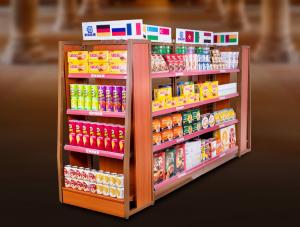 China Economical Convenience Store Display Fixtures / Grocery Store Display Racks on sale